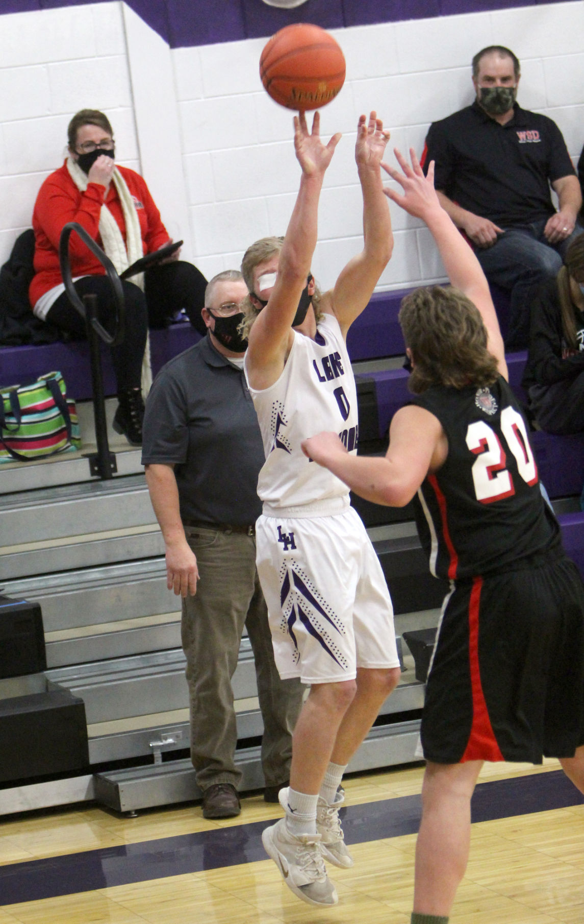 Winter at Lake Holcombe boys basketball 1-5-21